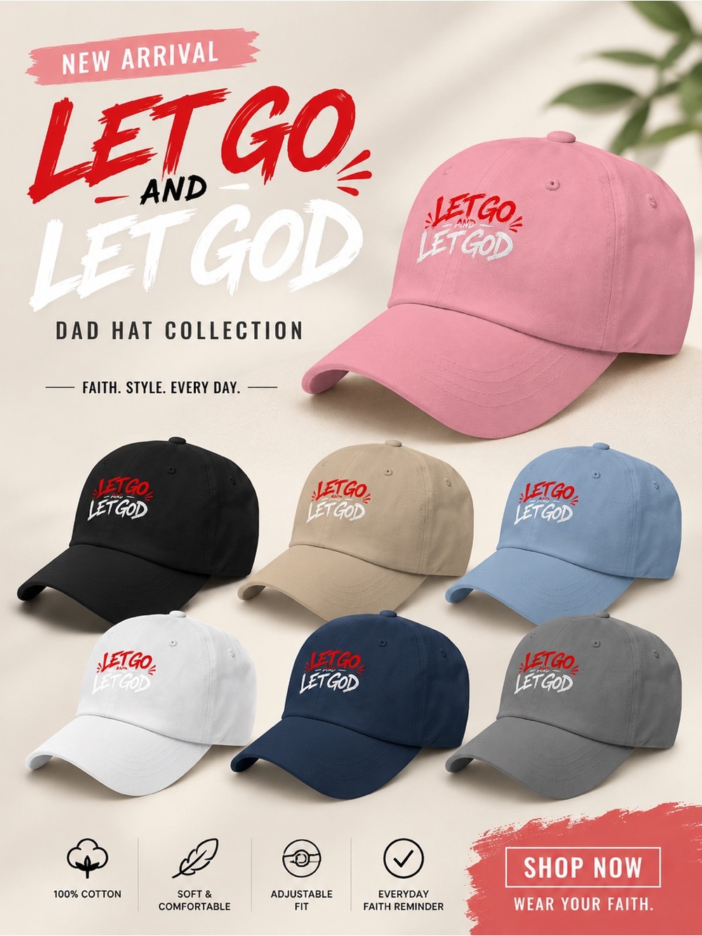 2wenty8 “Let Go and Let God” Dad Hat